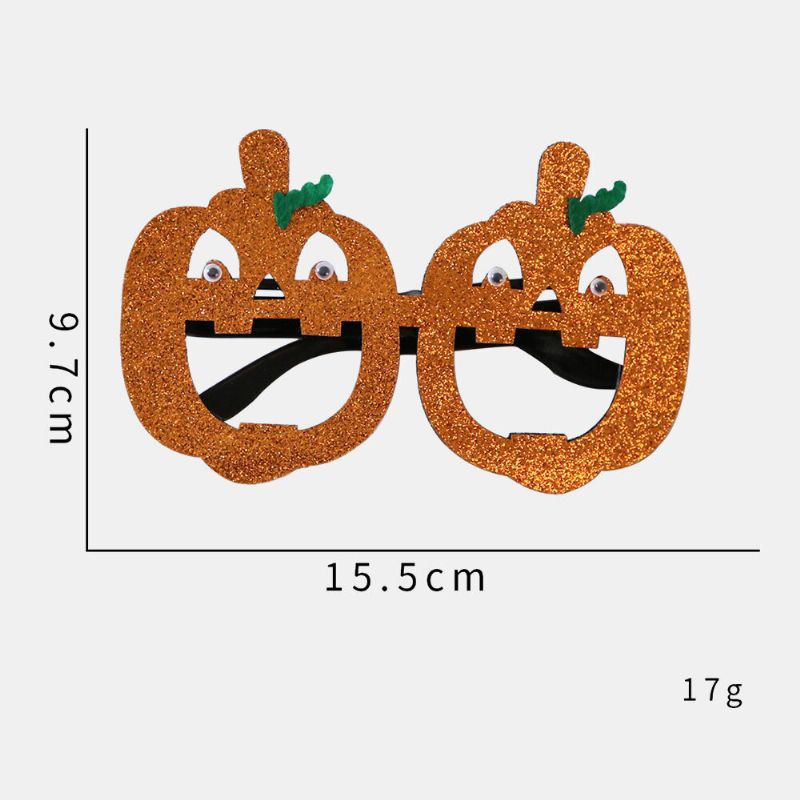 Unisexe Feutre Tissu Halloween Lunettes Enfants Araignée Citrouille Crâne Drôle Fête Décoration Lunettes