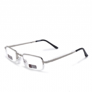 Unisexe Full Metal Frame Pliable Facile À Transporter Pratique Hd Lunettes De Lecture Lunettes Presbytes