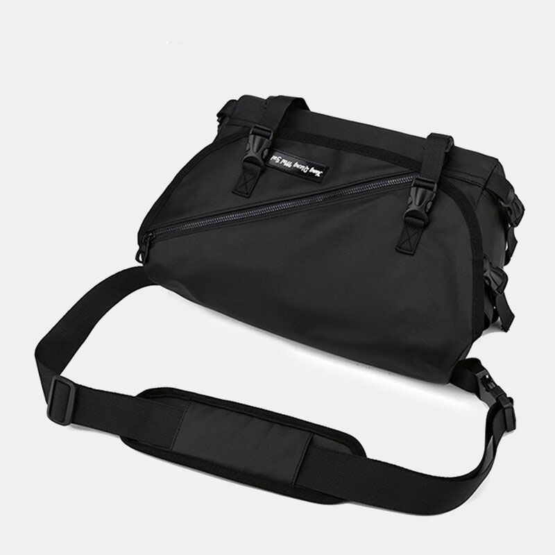 Unisexe Grande Capacité Arrière Poche Antivol Sacs À Bandoulière Minimaliste Boucle Nylon Sac De Messager Sac À Bandoulière