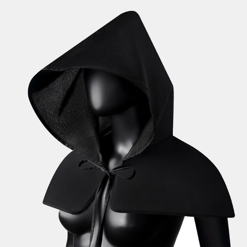 Unisexe Halloween Costumes Grim Reaper Cape Médiévale Peste Médecin Chapeau Châle Cape Hommes Femmes Adulte Gothique Punk Robe