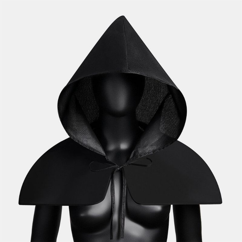 Unisexe Halloween Costumes Grim Reaper Cape Médiévale Peste Médecin Chapeau Châle Cape Hommes Femmes Adulte Gothique Punk Robe