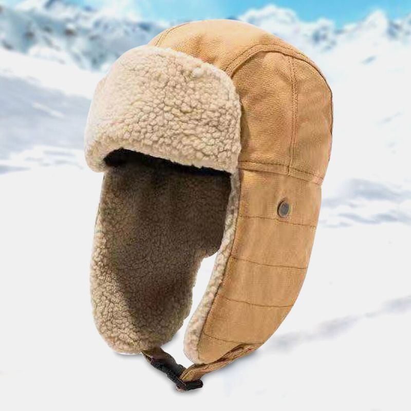 Unisexe Hiver Chaud Oreille Protection Trappeur Chapeau Extérieur Décontracté Coupe-vent Cool Protection Russe Chapeau Ushanka Chapeau