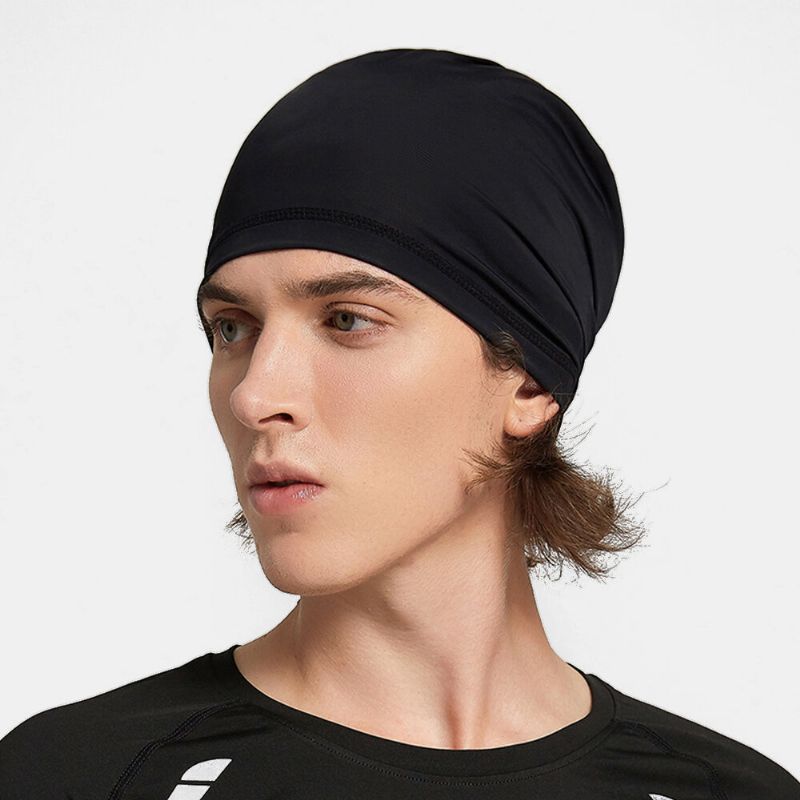 Unisexe Ice Silk Single Layer Respirant Hip-hop Sports Bandeau Beanie Hat