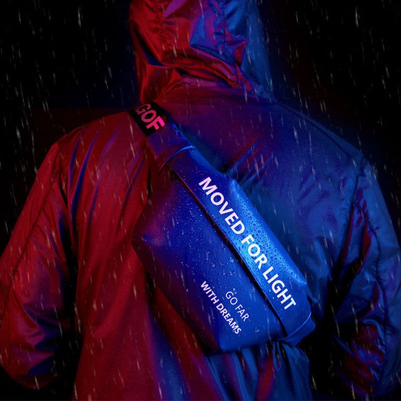 Unisexe Imperméable À L'eau Sport Mode Couleur Unie Sac À Bandoulière Sac De Taille Sac De Poitrine