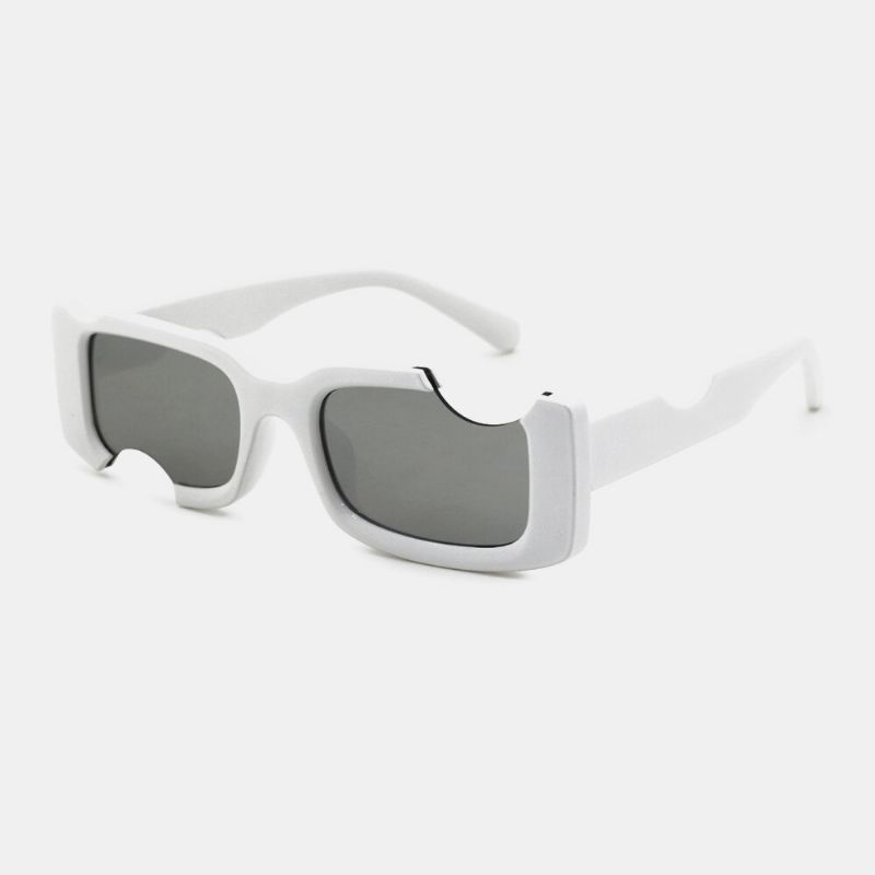 Unisexe Irrégulier Carré Cadre Pas Plein Cadre Protection Uv Mode Profil Spécial Lunettes De Soleil