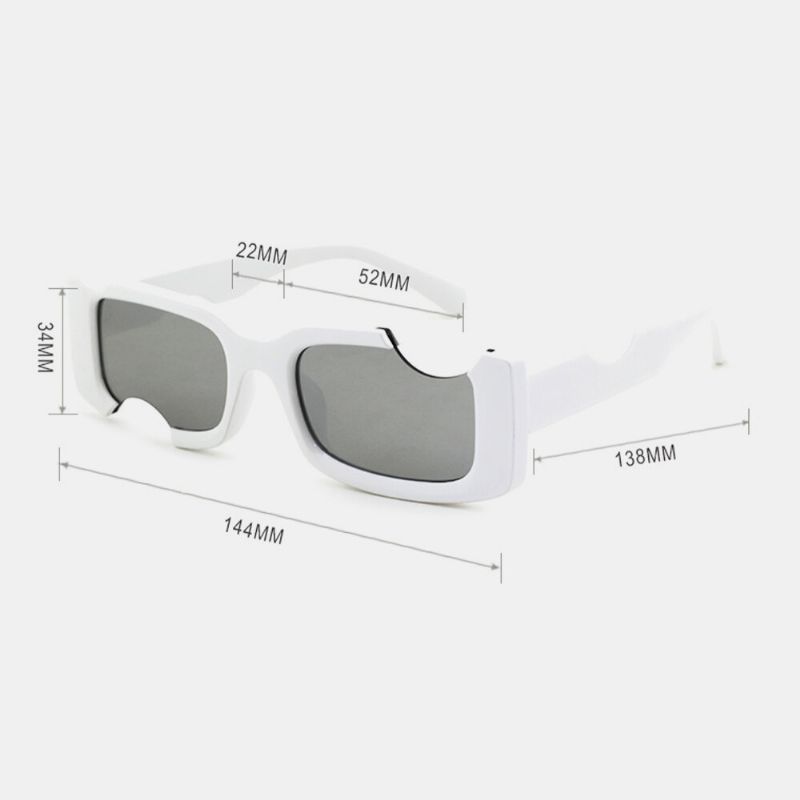 Unisexe Irrégulier Carré Cadre Pas Plein Cadre Protection Uv Mode Profil Spécial Lunettes De Soleil