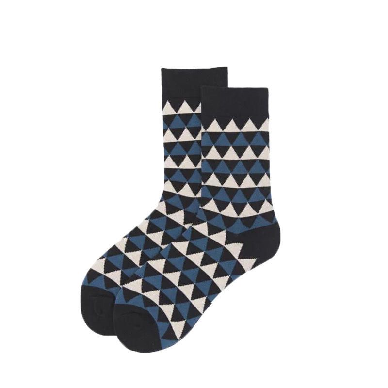 Unisexe Jacquard Fashion Middle Tube Chaussettes Retro Pattern Sock