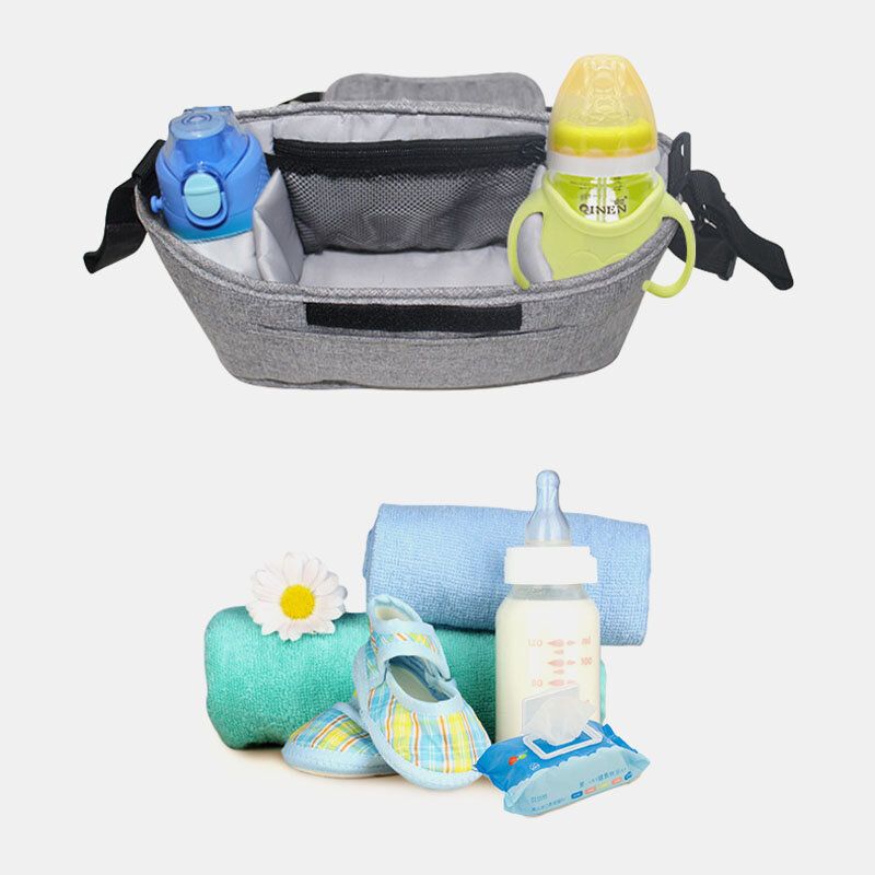 Unisexe Lin Multifonctionnel Grande Capacité En Plein Air Sac De Transport Pour Bébé Sac Suspendu Sac À Bandoulière Sac À Bandoulière