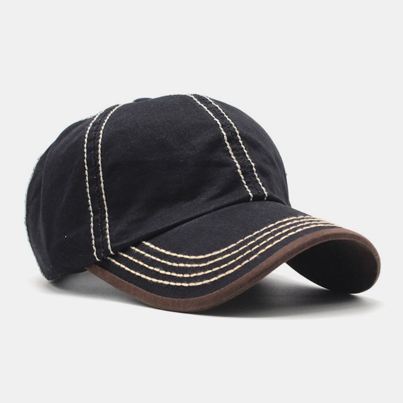 Unisexe Métal Bateau Anchor Baseball Chapeaux Lettre Broderie Extérieur Suncreen Ivy Cap Stretch Fit Cap