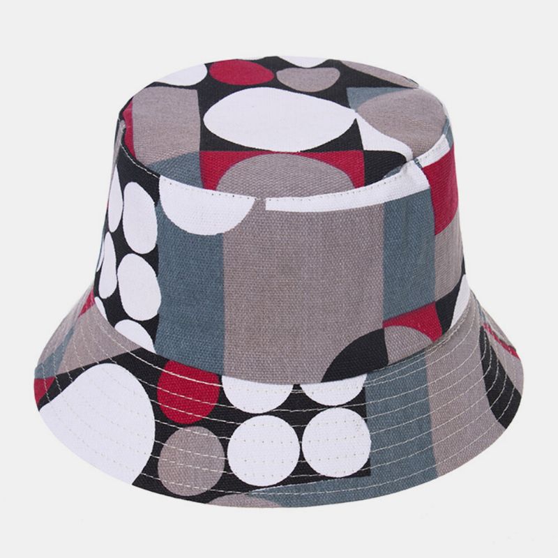 Unisexe Motif Géométrique Vélo Lettre Impression Extérieur Décontracté Parasol Chapeau Seau Chapeau