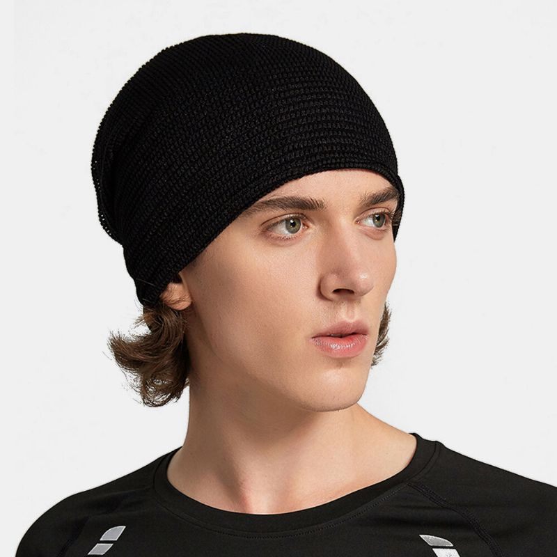 Unisexe Multifonction Maille Respirant Absorbant La Sueur Hip-hop Sport Bandeau Écharpe Bonnet Bonnet