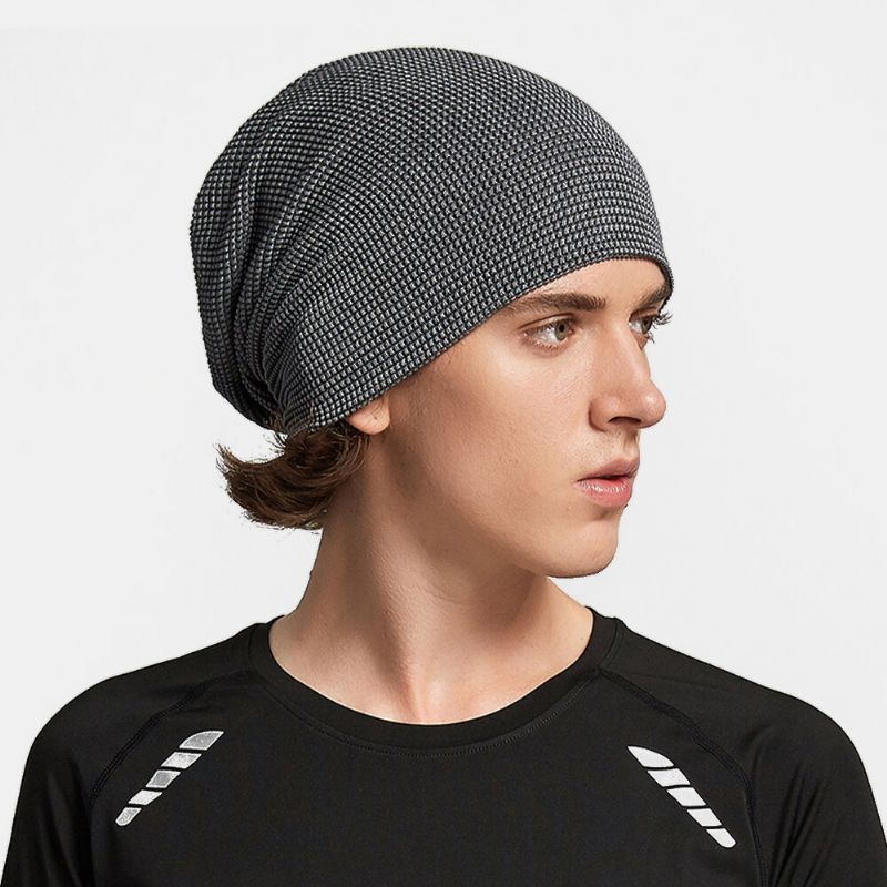 Unisexe Multifonction Maille Respirant Absorbant La Sueur Hip-hop Sport Bandeau Écharpe Bonnet Bonnet