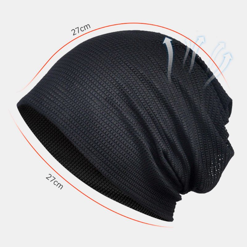 Unisexe Multifonction Maille Respirant Absorbant La Sueur Hip-hop Sport Bandeau Écharpe Bonnet Bonnet