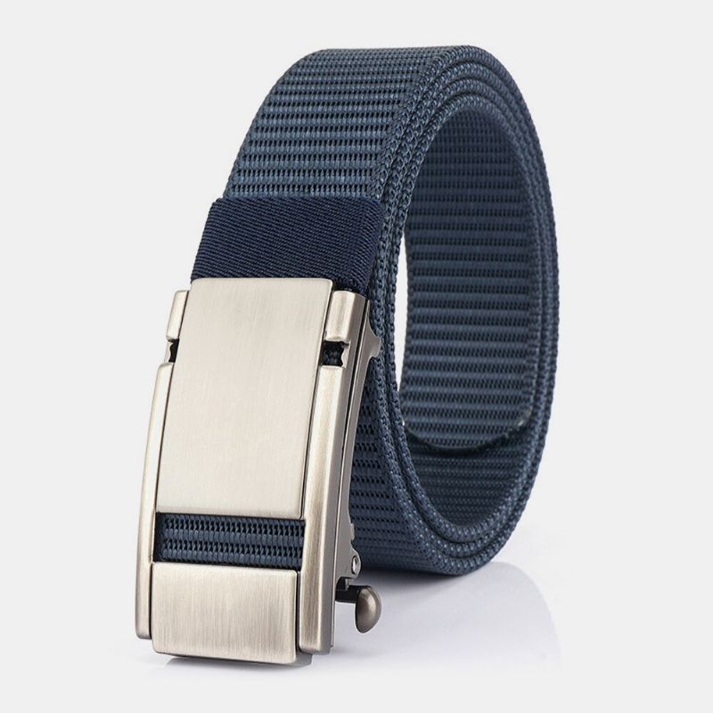 Unisexe Nylon Boucle Automatique 120cm Sport Outdoor Casual Jeans Ceinture