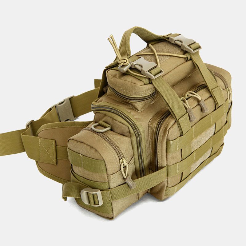 Unisexe Nylon Tactique Camouflage En Plein Air Équitation Multi-portage Outillage Sac Bandoulière Sac Taille Sac