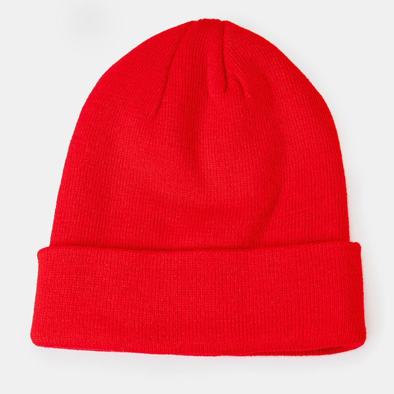 Unisexe En Peluche S-lettre Brodé Hip-hop Chaud Sans Bord Bonnet Propriétaire Bonnet Tricoté