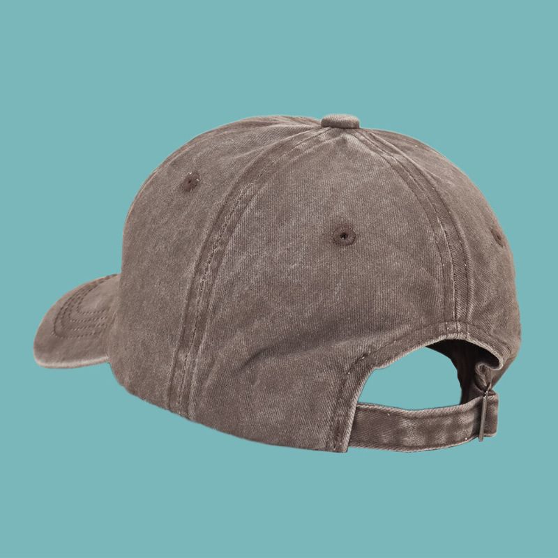 Unisexe Plaine Large Bord Parasol Chapeau Été Décontracté Sauvage Casquette De Baseball Sergé Casquette