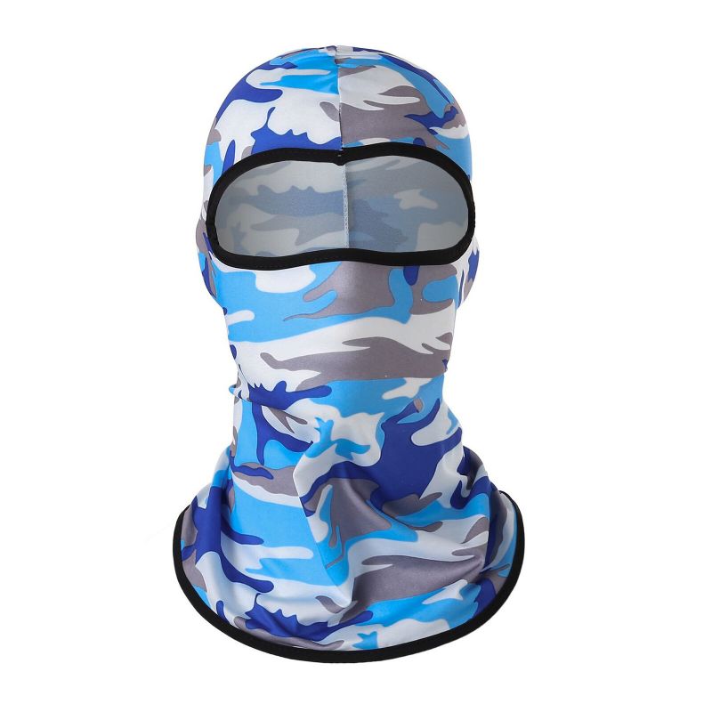 Unisexe Polyester Camouflage Casual Extérieur Équitation Respirant Coupe-vent Parasol Cou Bouclier Visage Masque Bonnet Chapeaux