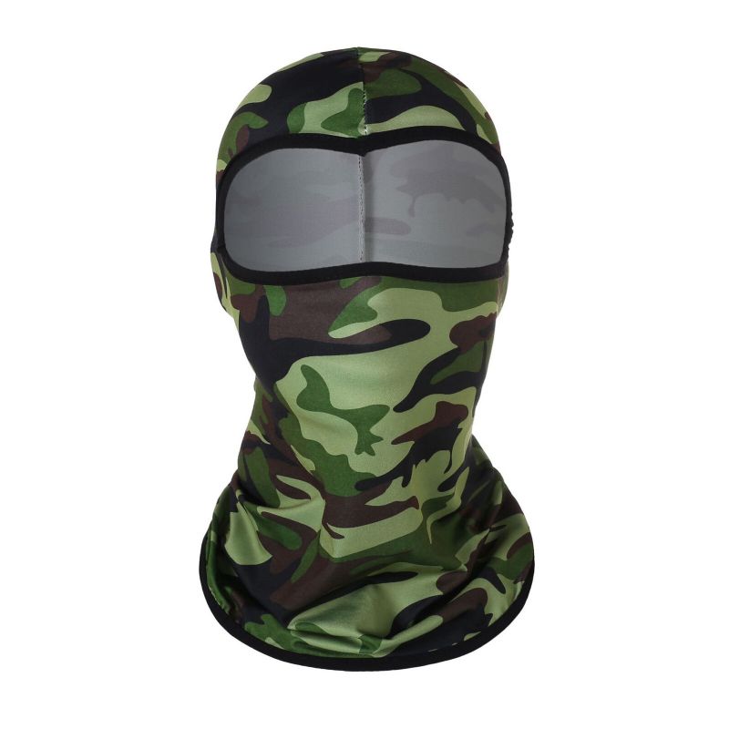 Unisexe Polyester Camouflage Casual Extérieur Équitation Respirant Coupe-vent Parasol Cou Bouclier Visage Masque Bonnet Chapeaux