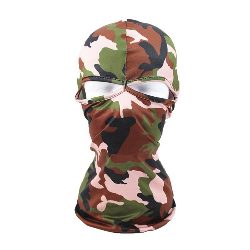 Unisexe Polyester Camouflage Casual Outdoor Riding Windproof Sunshade Neck Shield Face Mask Beanie Hats