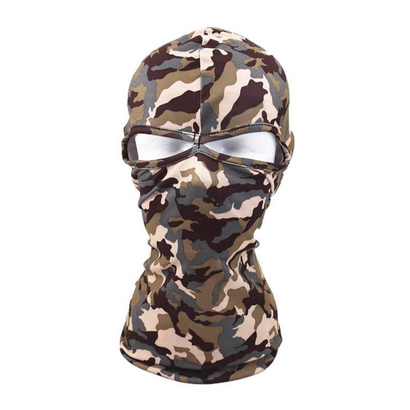 Unisexe Polyester Camouflage Casual Outdoor Riding Windproof Sunshade Neck Shield Face Mask Beanie Hats