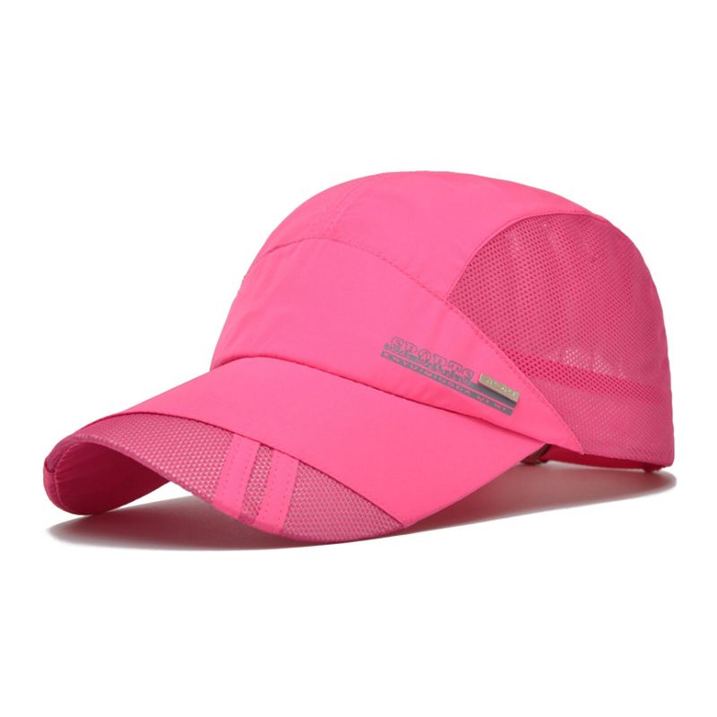 Unisexe Polyester Casual Outdoor Alpinisme Respirant Réglable À Séchage Rapide Parasol Baseball Chapeaux