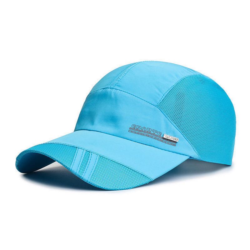 Unisexe Polyester Casual Outdoor Alpinisme Respirant Réglable À Séchage Rapide Parasol Baseball Chapeaux