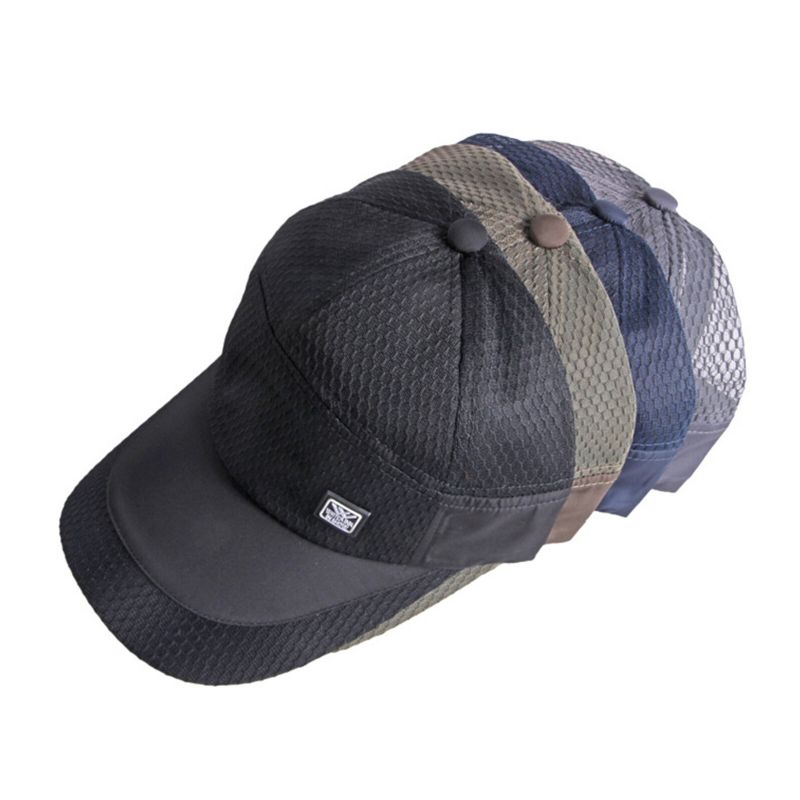 Unisexe Polyester Casual Outdoor Pêche Respirant Réglable À Séchage Rapide Parasol Baseball Chapeaux