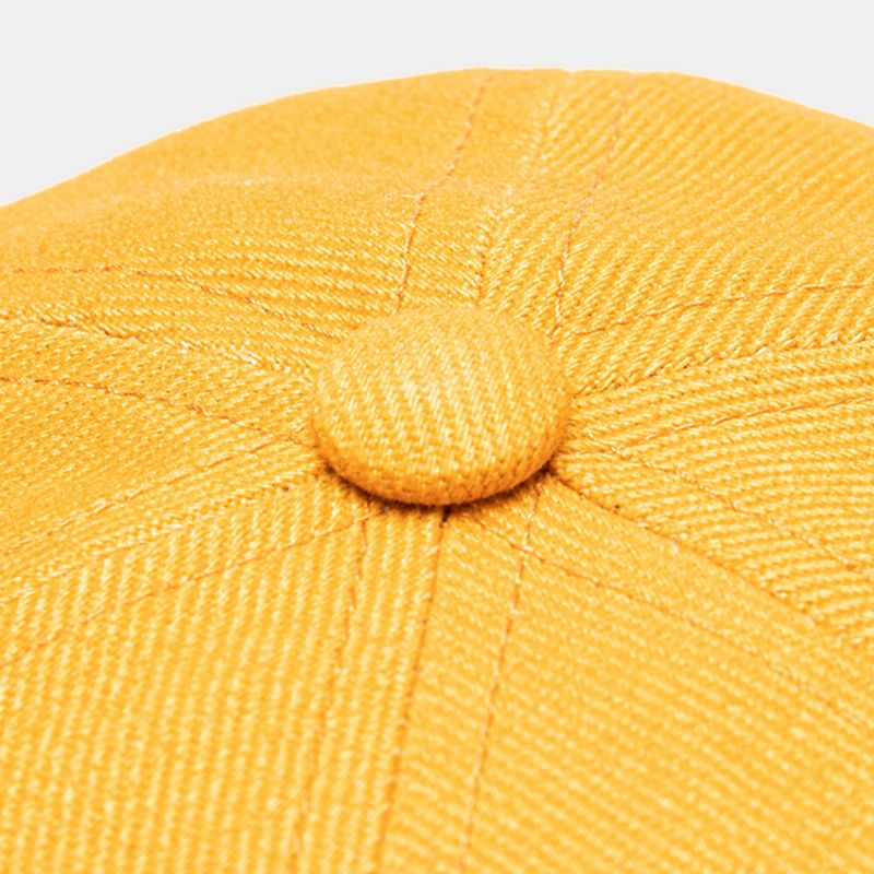 Unisexe Polyester Coton Solide Couleur Rivet Pu Label All-match Brimless Beanie Landlord Cap Skull Cap