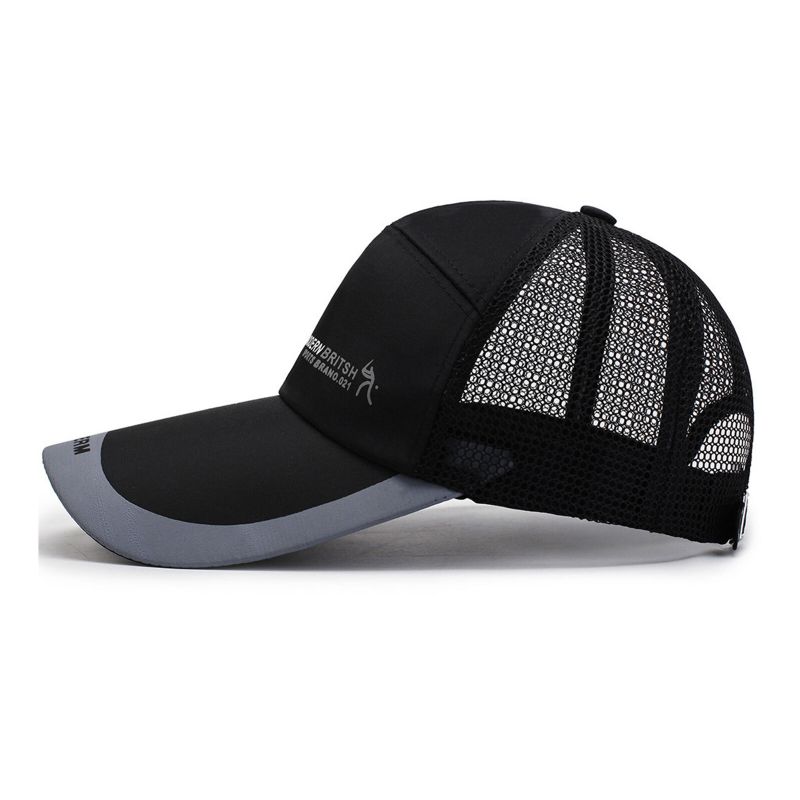 Unisexe Polyester Décontracté Extérieur Respirant Réglable À Séchage Rapide Pare-soleil Casquettes À Visière Chapeaux De Baseball