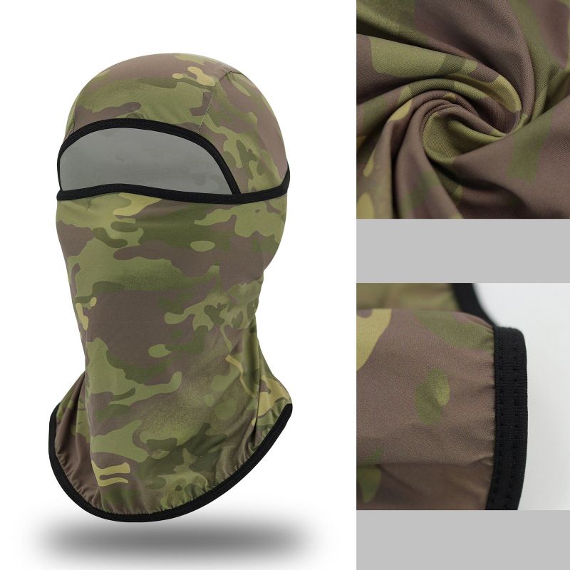 Unisexe Polyester Nylon Décontracté Extérieur Équitation Respirant Coupe-vent Pare-soleil Cou Bouclier Visage Masque Bonnet Chapeaux