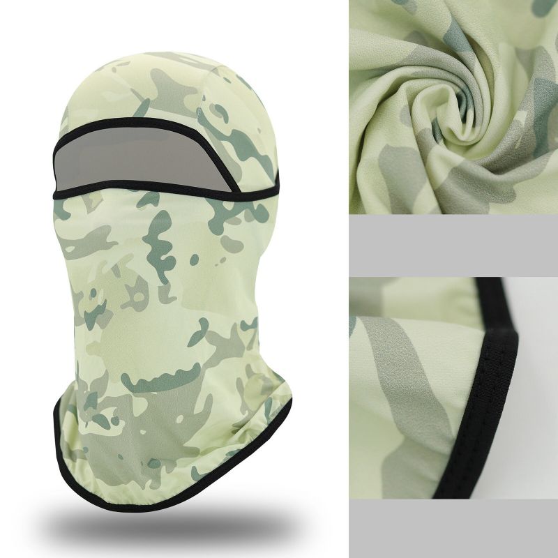 Unisexe Polyester Nylon Décontracté Extérieur Équitation Respirant Coupe-vent Pare-soleil Cou Bouclier Visage Masque Bonnet Chapeaux