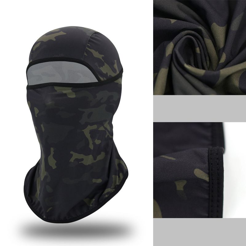 Unisexe Polyester Nylon Décontracté Extérieur Équitation Respirant Coupe-vent Pare-soleil Cou Bouclier Visage Masque Bonnet Chapeaux