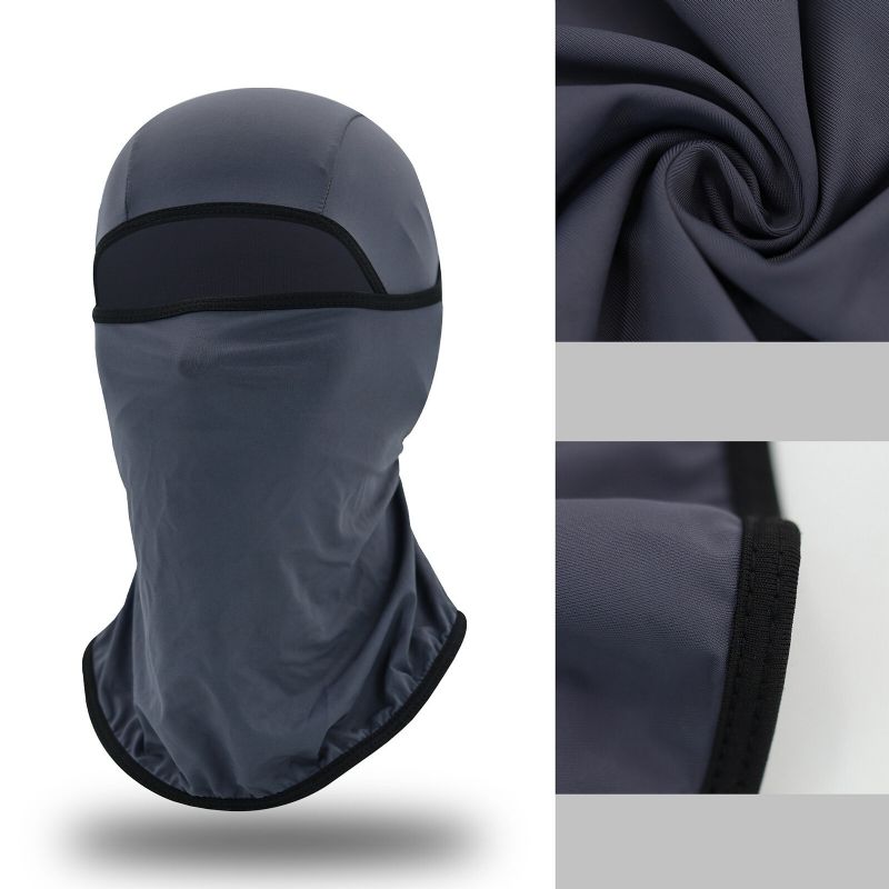 Unisexe Polyester Nylon Décontracté Extérieur Équitation Respirant Coupe-vent Pare-soleil Cou Bouclier Visage Masque Bonnet Chapeaux