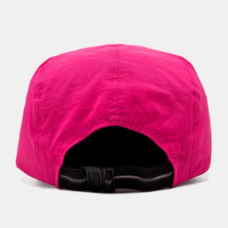 Unisexe Tissu À Séchage Rapide Couleur Unie Décontracté Pliable Réglable Respirant Extérieur Parasol Chapeaux De Baseball