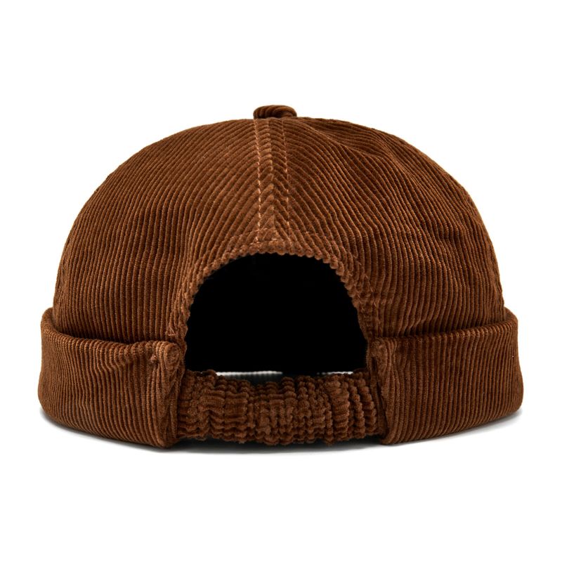 Unisexe En Velours Côtelé Brodé H G Patten Casual Brimless Beanie Landlord Hat Skull Cap