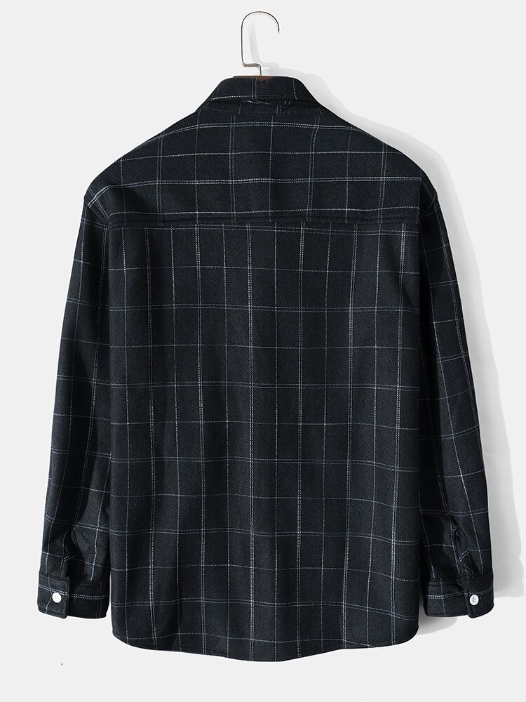 Veste De Chemise Chaude À Manches Longues Pour Hommes