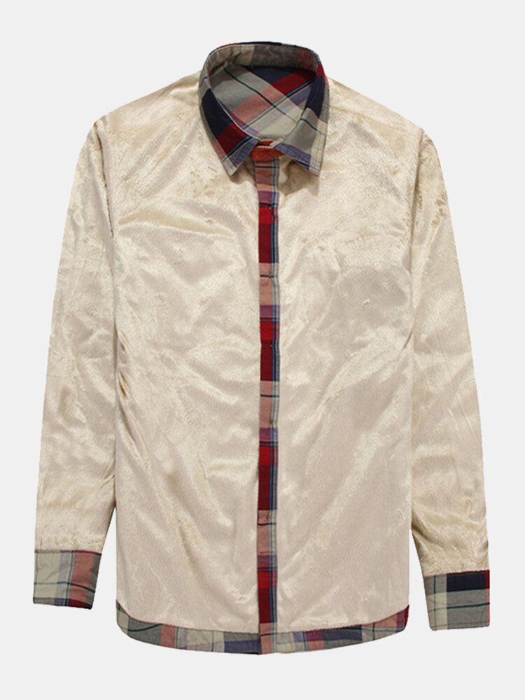 Veste Chemise Doublée Polaire Épaisse À Carreaux En Coton Pour Homme Avec Poche