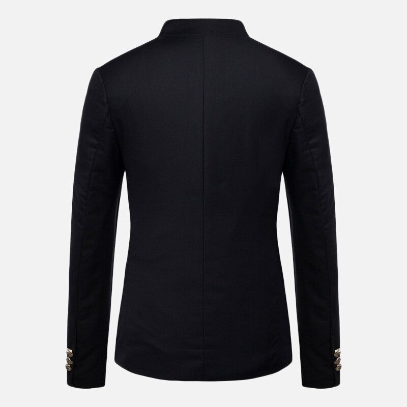 Veste De Costume Slim À Col Montant Pour Homme Blazers