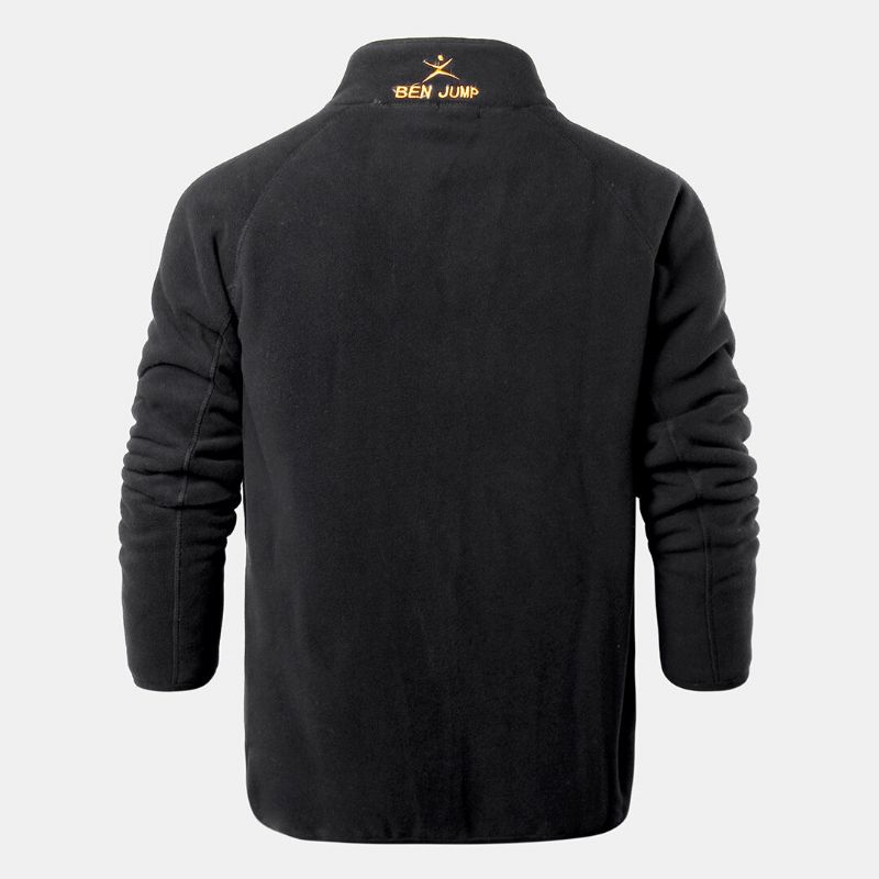 Veste Décontractée Épaissie Pour Homme Avec Col Montant Et Fermeture Éclair