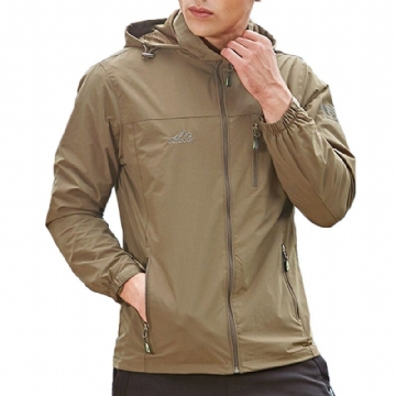 Veste D'extérieur Légère Coupe-vent Imperméable À Séchage Rapide