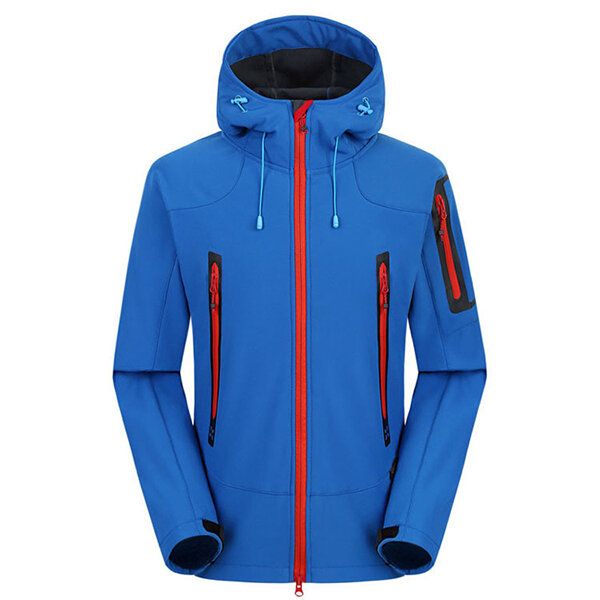 Veste D'extérieur En Polaire Souple Coupe-vent Imperméable