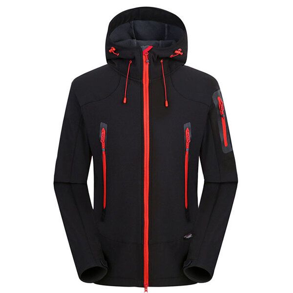 Veste D'extérieur En Polaire Souple Coupe-vent Imperméable