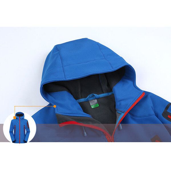 Veste D'extérieur En Polaire Souple Coupe-vent Imperméable