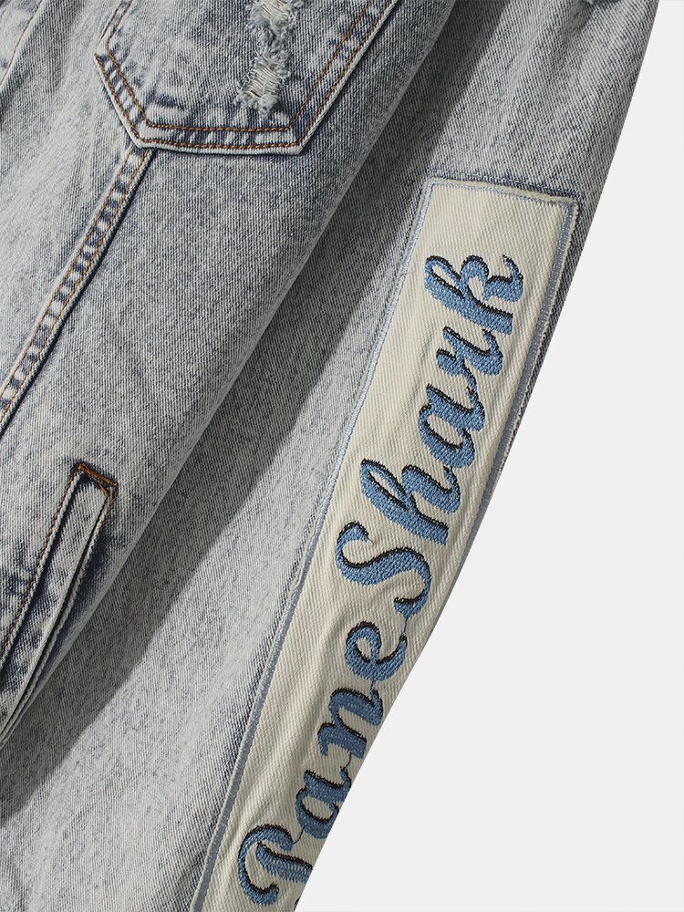 Veste En Jean Décontractée En Coton Décontracté Pour Homme