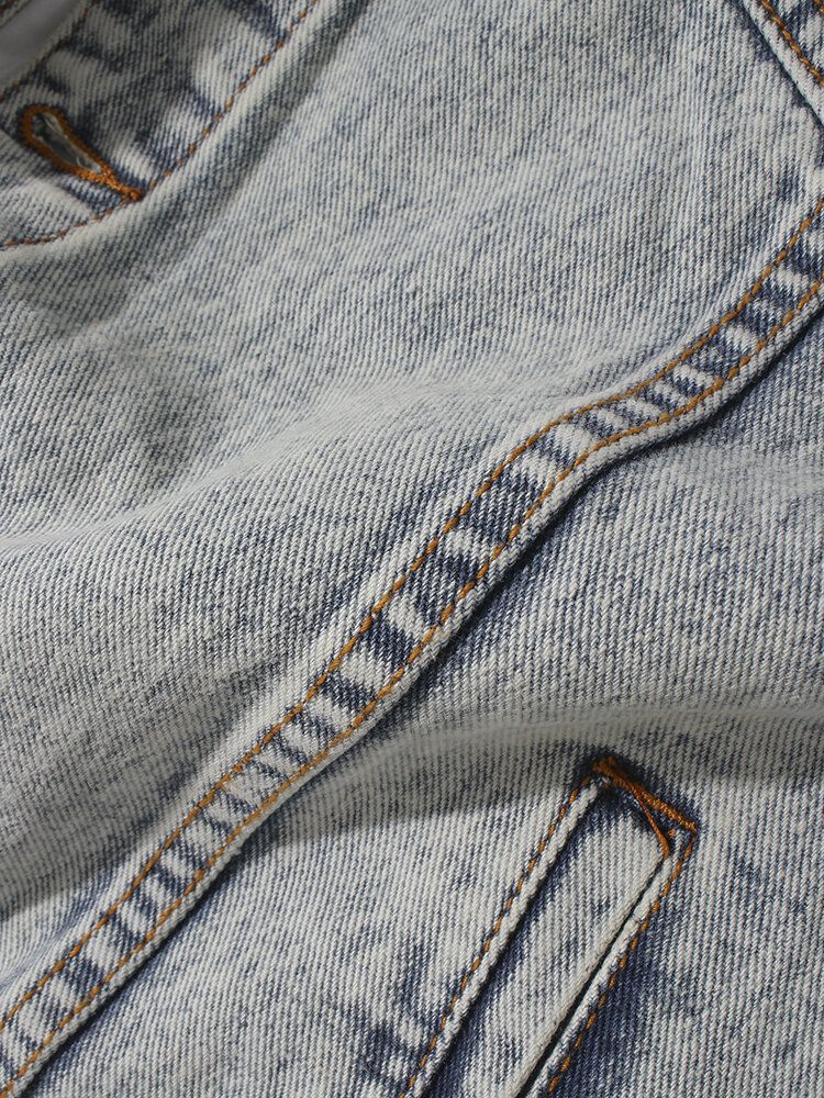 Veste En Jean Décontractée En Coton Décontracté Pour Homme