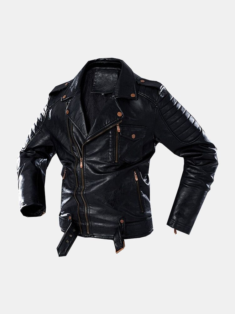 Vestes En Cuir Pu Pour Hommes