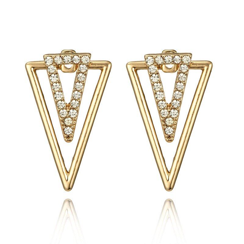 Vintage Triangle Boucle D'oreille Strass Hallow Boucles D'oreilles Avant Boucles D'oreilles Suspendues Pour Les Femmes