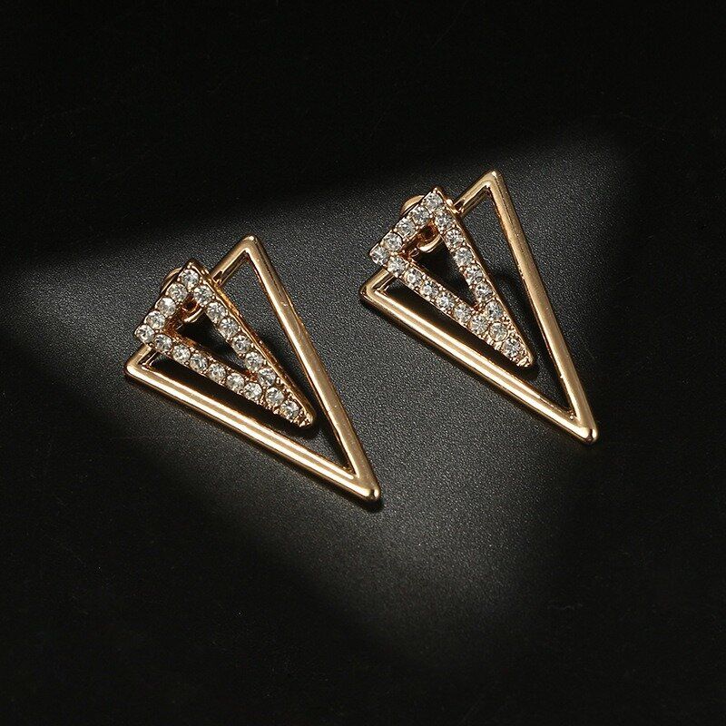 Vintage Triangle Boucle D'oreille Strass Hallow Boucles D'oreilles Avant Boucles D'oreilles Suspendues Pour Les Femmes