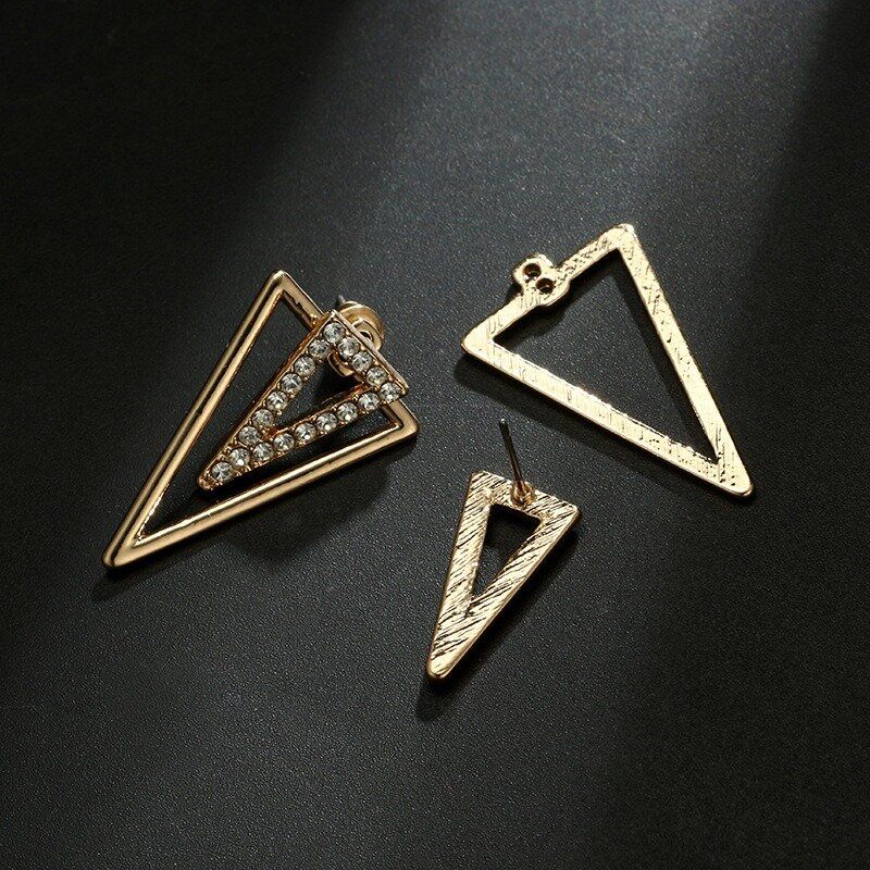 Vintage Triangle Boucle D'oreille Strass Hallow Boucles D'oreilles Avant Boucles D'oreilles Suspendues Pour Les Femmes